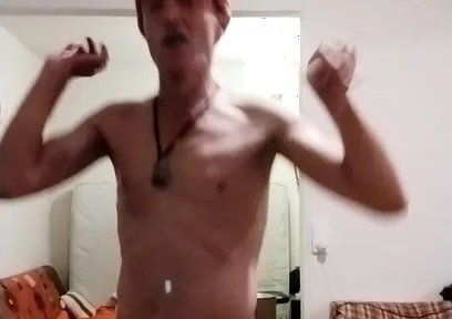 Completely Naked Except for an Orange Beanie