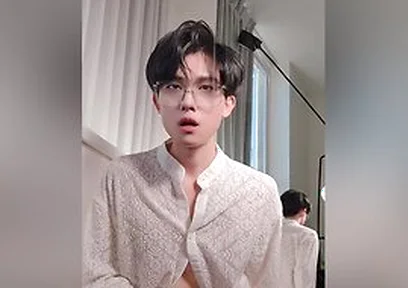 Sexy Twink In Suit Swing His Cock And Cum All Over Your Face And Tongue For Money