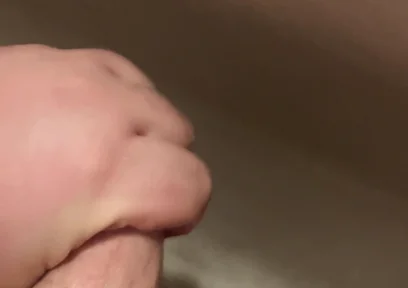 Jerking off a Small Cock in the Bathroom and Cumming