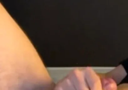 Pup Jerking Live - Huge Cumshot