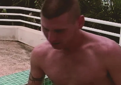 Gay Island Scene-4_gay Anal Threesome in the Pool with a Latino Friend