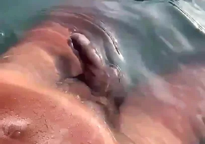 Listening to Gooning Audio in the Pool and Jerking off