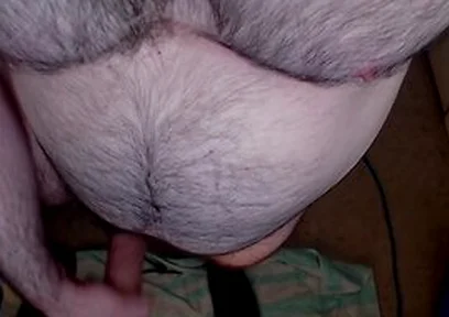 Top Down Perspective Showing My Sexy Chest, Legs, Beard And Cock