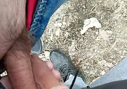 Old Man Fucks My Foreskin - Enjoying Uncut Cock - Cum On Uncut Dick
