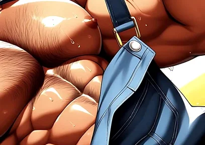Hot Hunks Teasing Outdoors Made with Ai