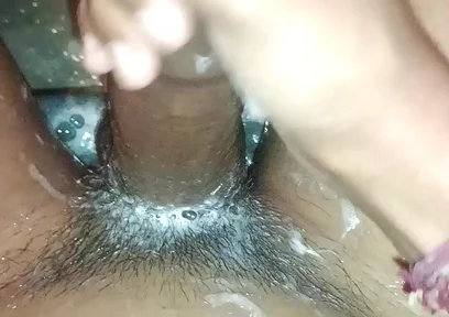 Bath with me and water masturbation