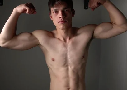 Handsome Solo Muscle Boy Flex Abs With Daniel Donovan