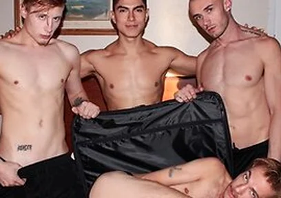 Two Hunks Took Control Of A Horny Boyfriends Mouth And Ass - And He Loved Every Minute - Matt Morrison, Alfonso Osnaya And Cole Church