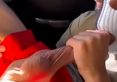 A Passerby Stepdaddy Sucked My Big Cock And Fucked Me Rough In A Taxi, A Public Femboy Cruise!