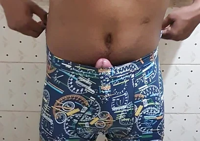 My Cock Is Waiting for You - Indian Boy Masturbated in Bathroom