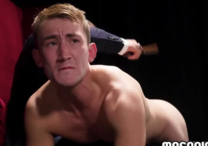 Colton Fox And Tyler Saint - Ka-smack! Disciplinary Otk Spanking Action With Paddle!