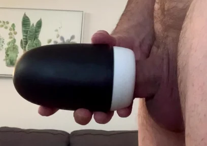 Cum as Lube Pocket Striker and New Toy Combo
