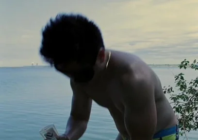 Lake Day Mood: Oiled up, Flexing, and Shamelessly Showing off-because Some Reflections Deserve a Standing Ovation.