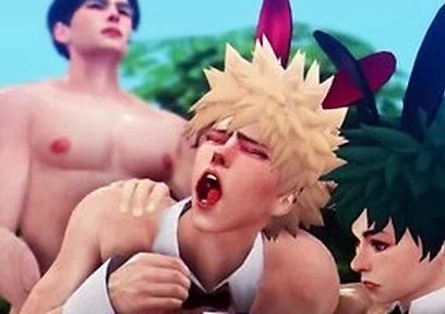 Car Toon - Heros Egg Hunt - Ida X Midoriya X Bakugo - My Hero Academia 3d Animation Parody