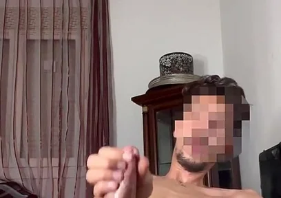 Skinny Twink Strokes His Hung Cock
