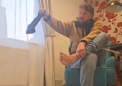 Sweaty Boot and Feet Worship After a Hards Day Work