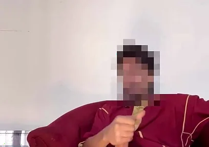 Arab Muslim Man Jerks off Fat Cock After Prayer