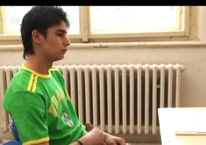 A student watches the anal lesson