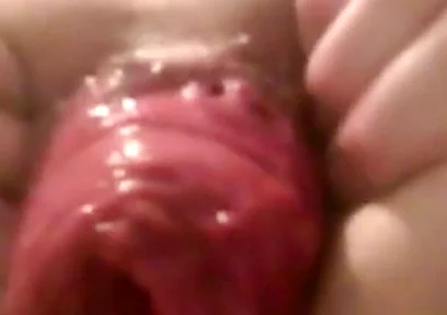 A Young Hot Guy Sitting on a Chair Shows His Anal Prolapse