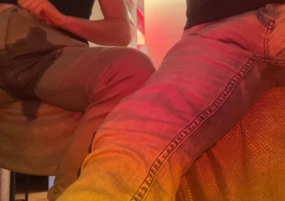 2 Amateur Flatmates Guys Wetting Their Pants on Cam for a Follower
