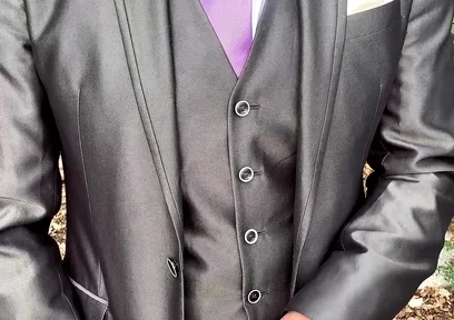 Public Outdoor Masturbation in a Shiny Suit