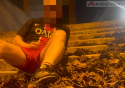 Amateur Boy in Football Gear Caught Wetting Himself in the Street