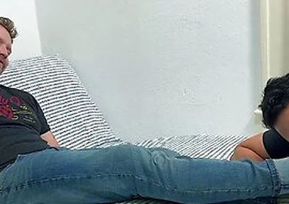 Dan Edwards Worship His Boyfriends Russ Big Feet