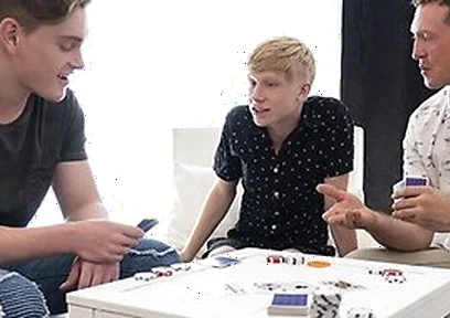 Tiny Boy Caleb Anthony Gives Up His Tight Hole To Big Stepbrother And Horny Stepdad