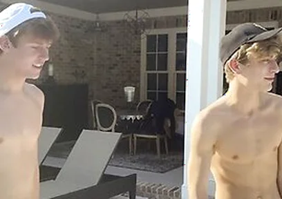 Bored Stepbrothers Jesse Bolton & Jack Bailey Get Wild While Cleaning The Pool