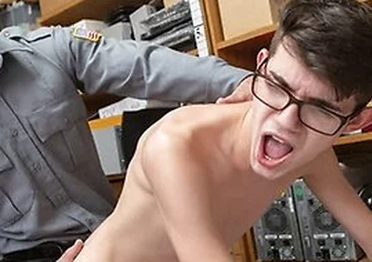Perv Officer Greg Mckeon Bend Over And Spread His Butt Cheeks For His Big Fat Cock