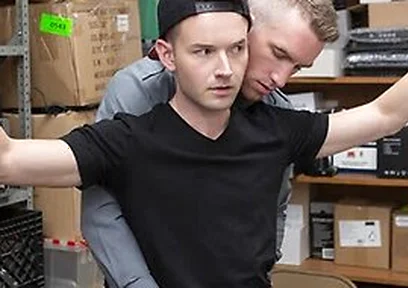 Officer Nick Fitt Takes Full Control Over Skinny Boys Asshole For Stealing A Dildo