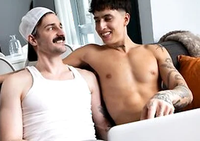 College Buddies Angel Elias & Seb Leblan Watch Porn For The First Time Post Breakup