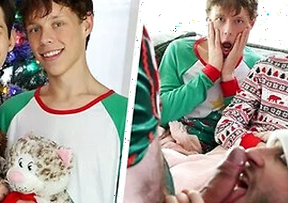 Danny Shine, Tristan Jaxx And Dakota Lovell - Dakota And Danny Stay On The Couch On Christmas Eve Expecting To See Santa &their Gifts Tonight