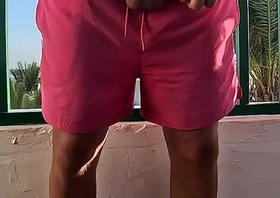 Peeing on the Balcony on Holiday