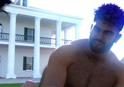 Ethan Playing with Two Muscle Daddies
