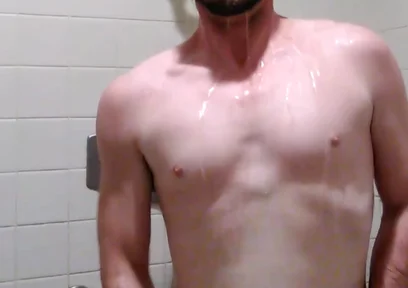 Jacking off in the Showers