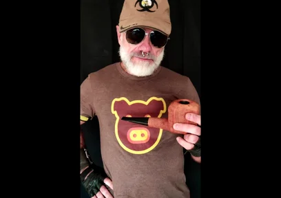 Huge Pipe Smoking Man