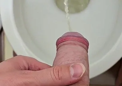 This Is How Hard It Is to Pee with a Hard Dick After an Orgasm