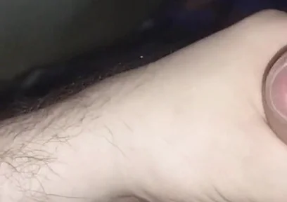 Masturbating on Bed and Huge Cumshot to My Hairy Belly