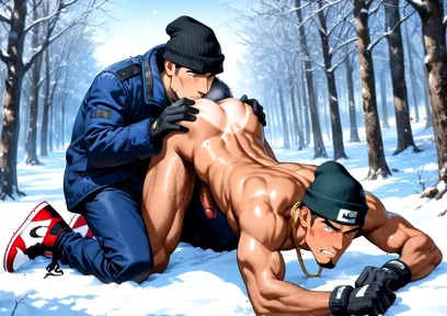 Outdoor Blowjob Man Ass Fuck