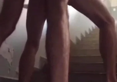 Fucking My Friend on the Stairs of the Building