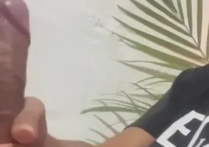 Young Man Enjoying a Rich Handjob