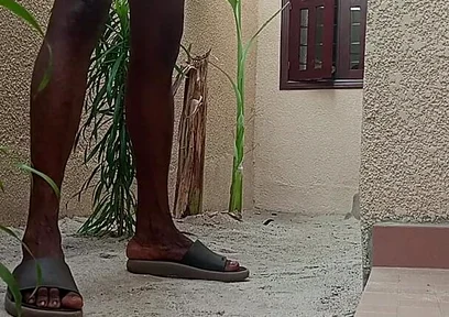 Wanking Myself up in the Back Yard