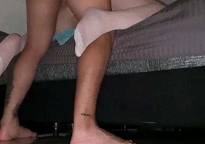 I fuck her and cum on the closet crossdresser's face