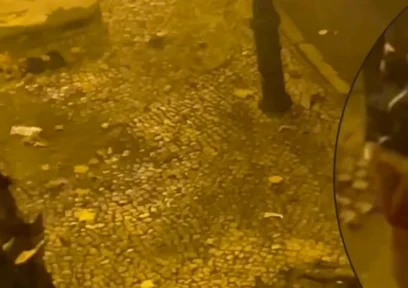 Amateur Boy Caught Peeing in the Street