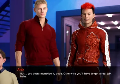 Alex: the Trending Twink - a Productive Convo with Orange Haired Gamer Guy