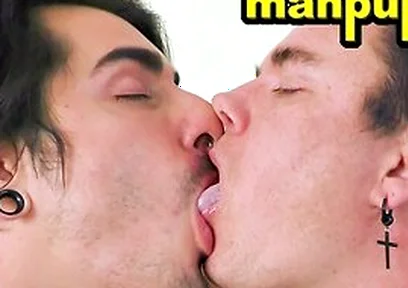 Leo Blue And Johnny Mercy Like Sucking Each Others Tongue