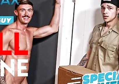 Jayden Marcos In Inked Up Delivery Hunk Delivers His Load To Horny Client - Full