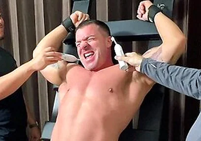 Bondaged Hunk Braden Charron Got Tickled By Dan Edwards