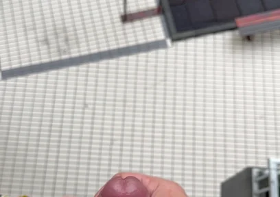 Cum Outside the Door and Window on a Rainy Day